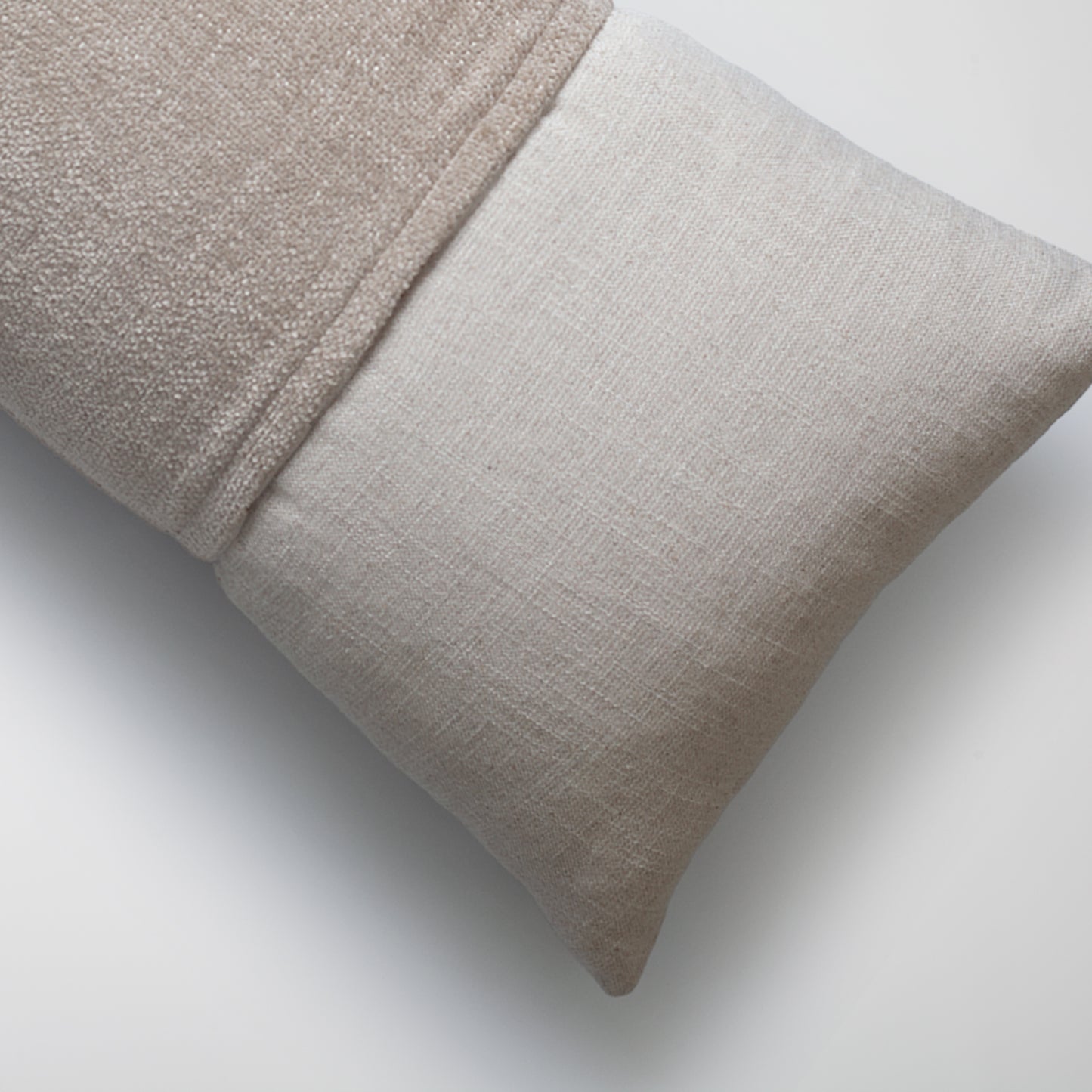 Belt - Kumaş Kemerli Dokuma Kırlent 35x70 - Açık Bej