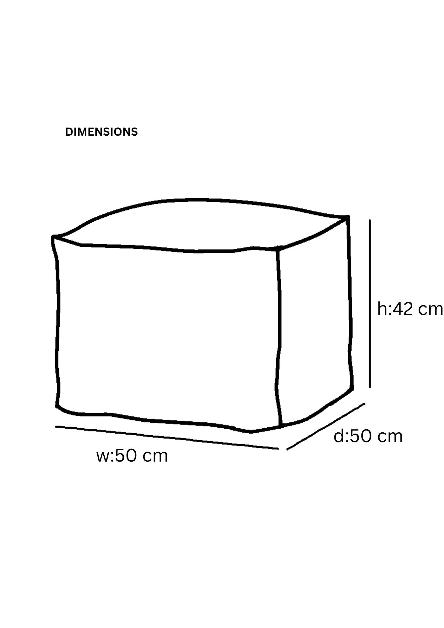 Surya Puf - Etnik Desenli Puf - Turuncu
