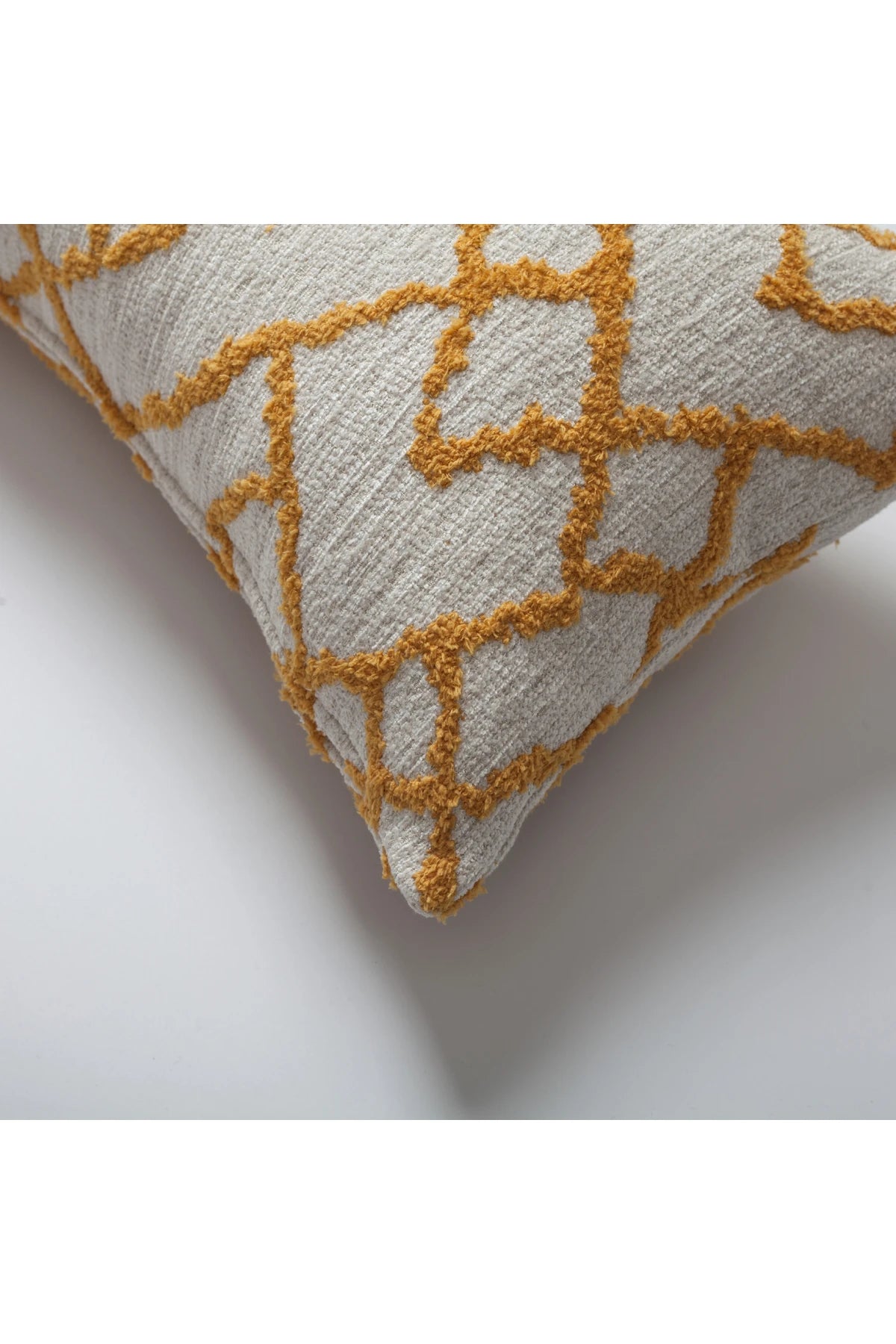 Maya - Etnik Kilim Desenli Dikdörtgen Kırlent 30x50 - Sarı