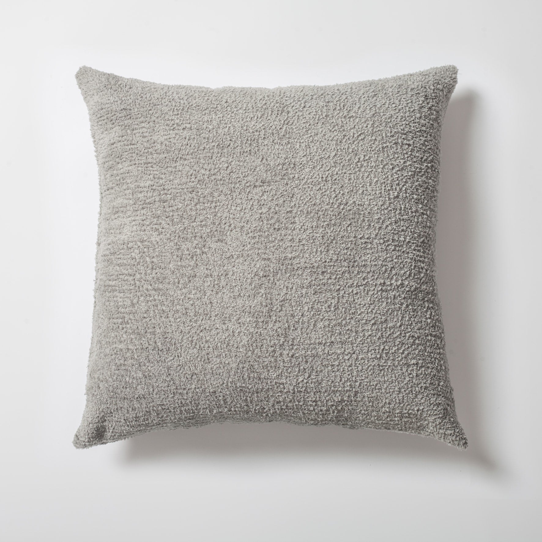 Cozy  - Sheepskin Dokulu Tüylü Kırlent 50x50 - Açık Gri Kırlent