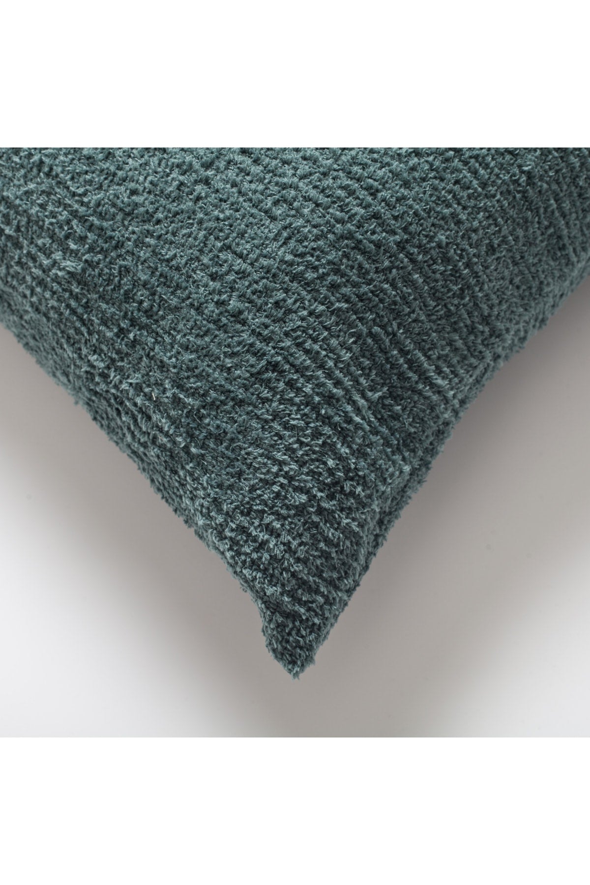 Cozy - Sheepskin Dokulu Tüylü Kırlent 50x50 - Petrol
