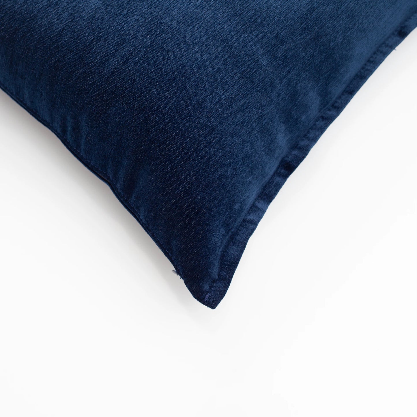 Eliza - Lacivert Viskon Doğal Naturel Kırlent 50x50 - Lacivert