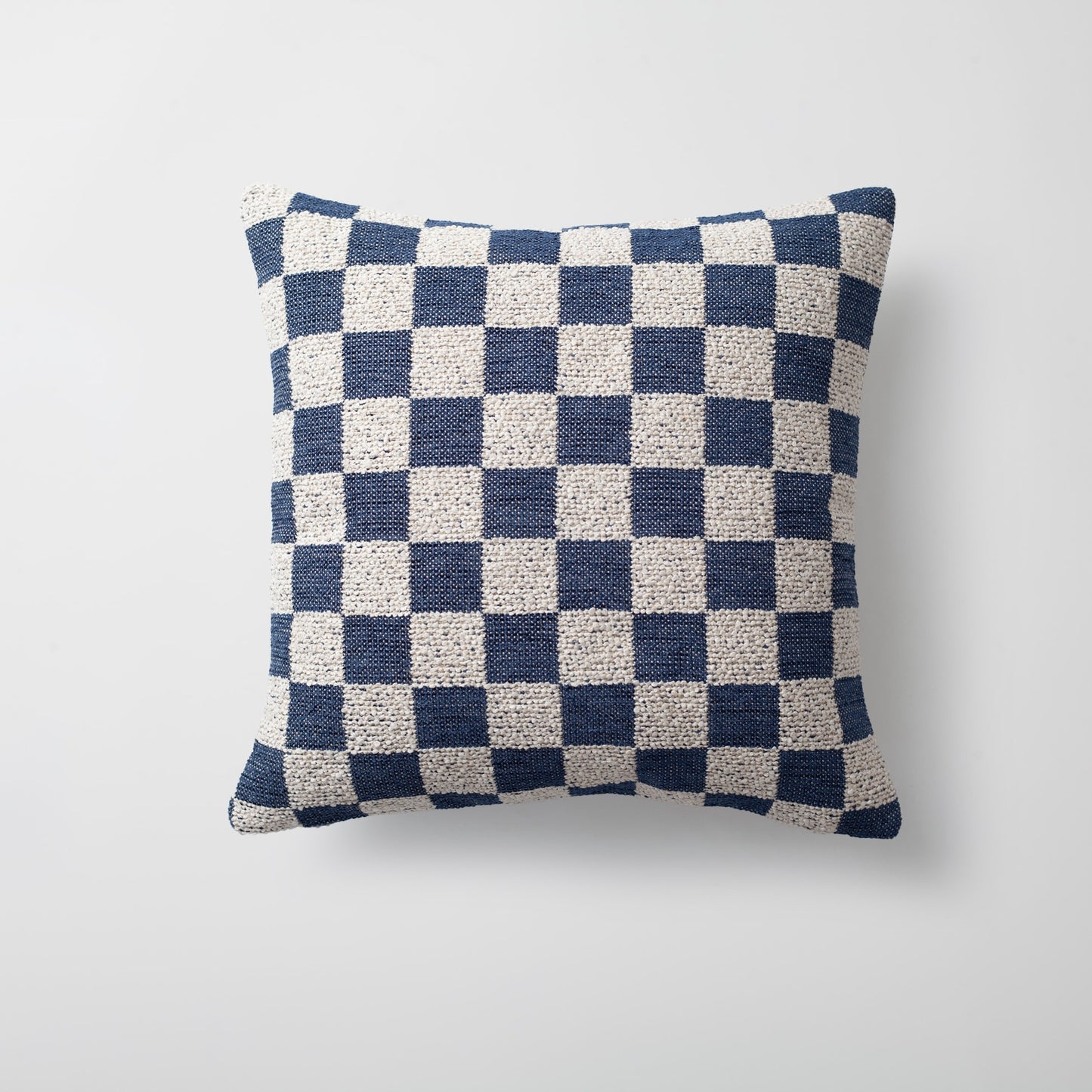 Mojo  - Keten Dama Desenli Kırlent 45x45 - Lacivret Kırlent