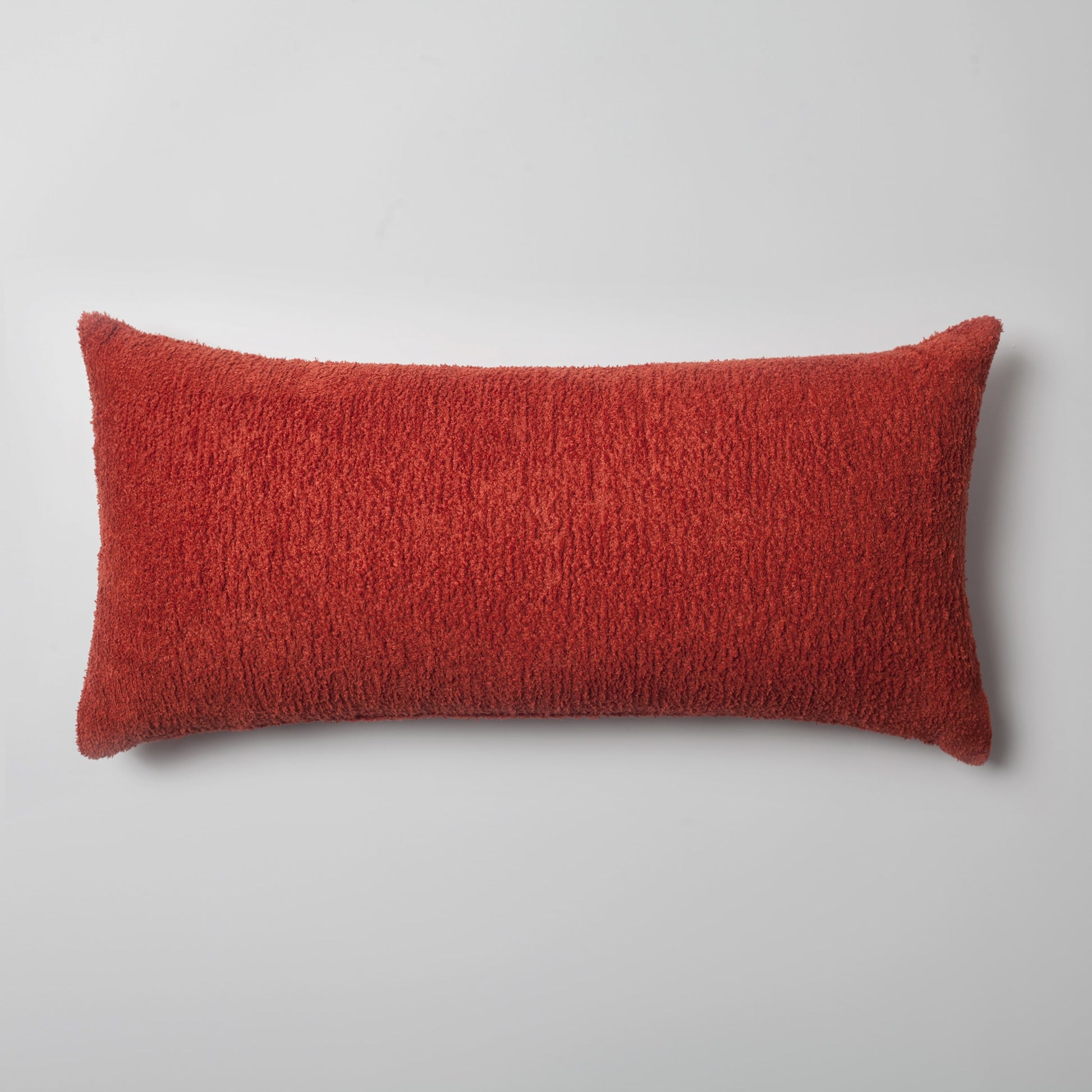 Cozy  - Sheepskin Dokulu Tüylü Kırlent 35x70 - Kırmızı Kırlent