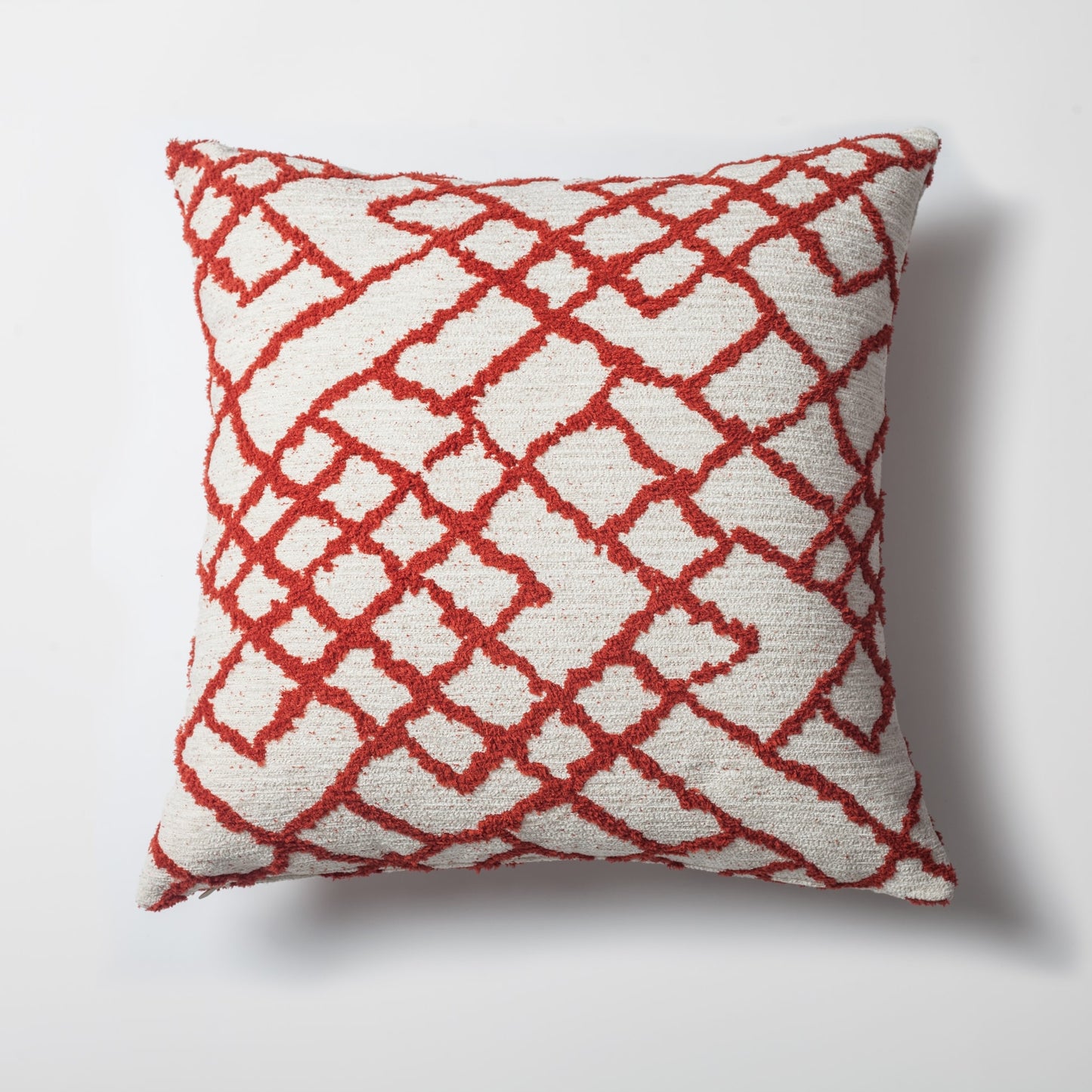 Maya  - Etnik Kilim Desenli Kırlent 50x50 - Kırmızı Kırlent