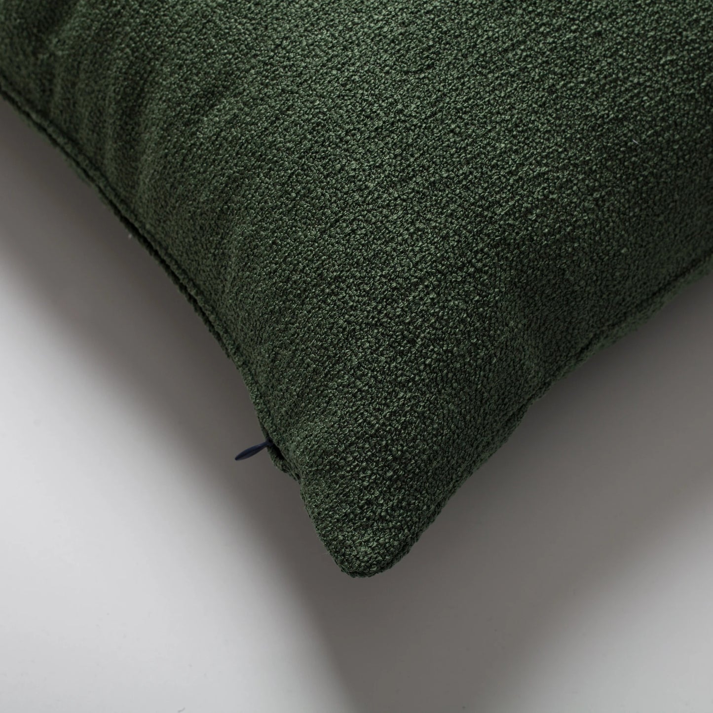 Julia - Düz Bukle Dokuma Lumbar Kırlent 35x70 - Yeşil