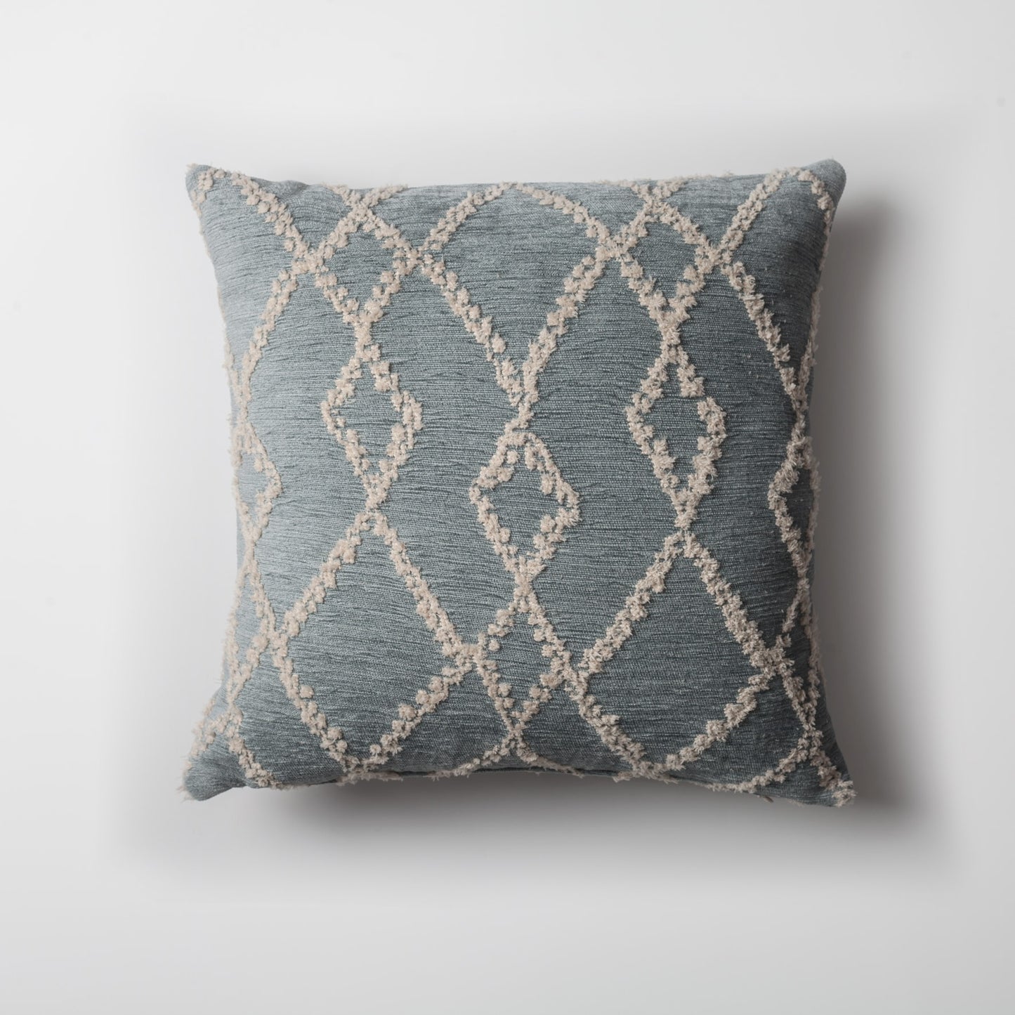 Savoy  - Geometrik Baklava Desenli Kırlent 45x45 - Mavi Kırlent