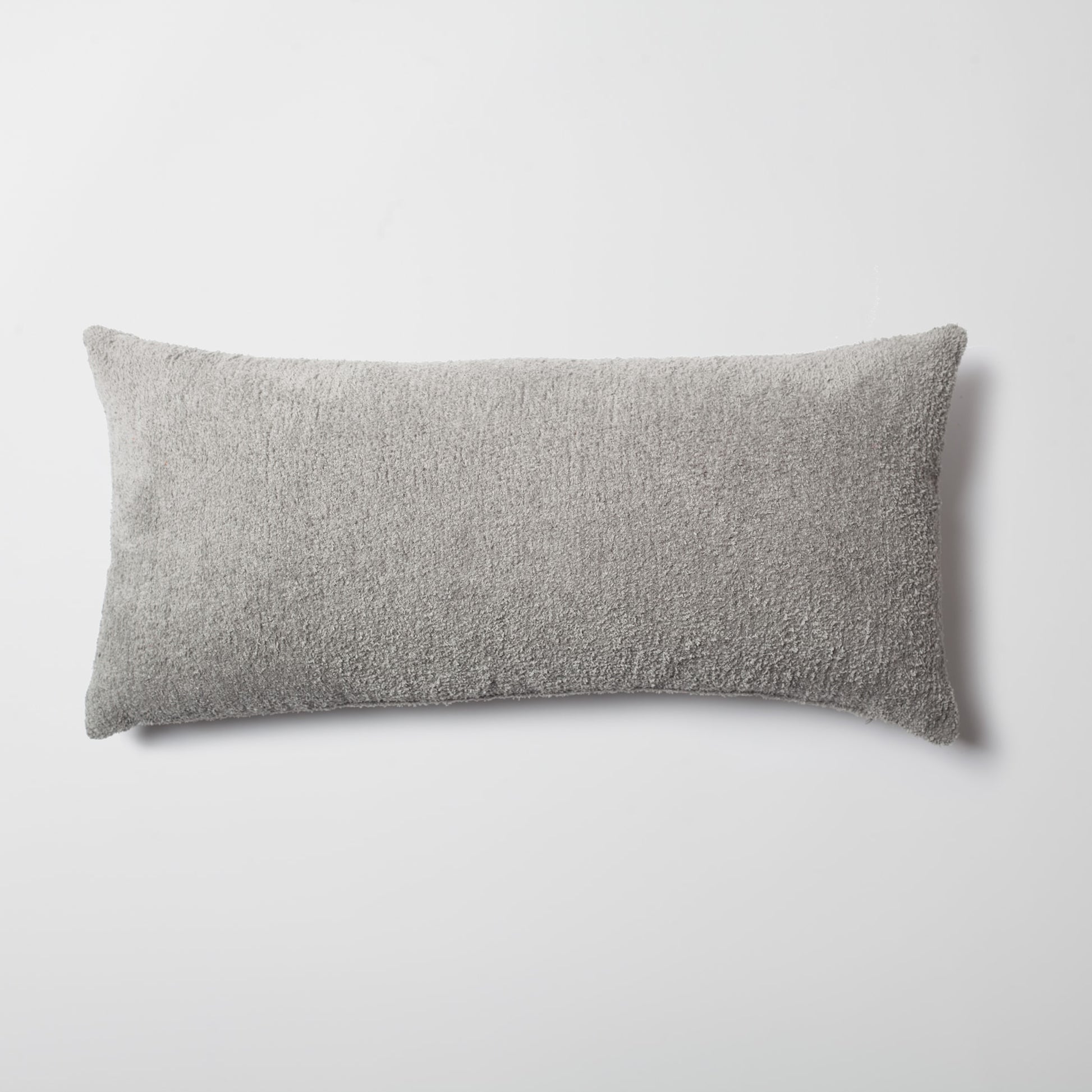 Cozy  - Sheepskin Dokulu Tüylü Kırlent 35x70 - Açık Gri Kırlent