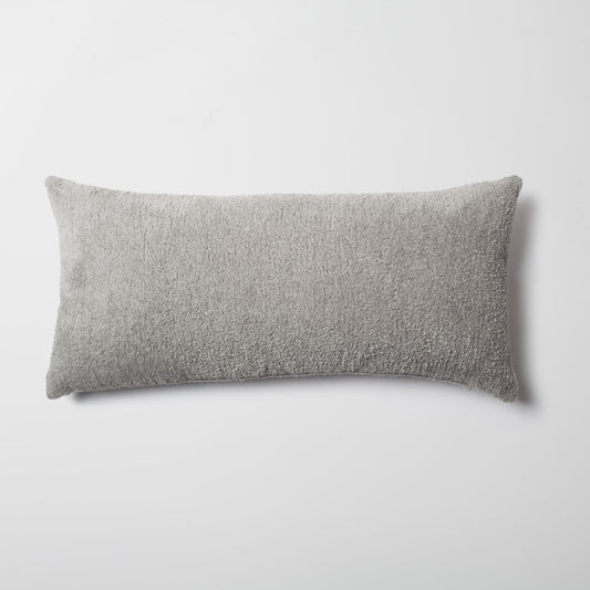 Cozy  - Sheepskin Dokulu Tüylü Kırlent 35x70 - Açık Gri Kırlent