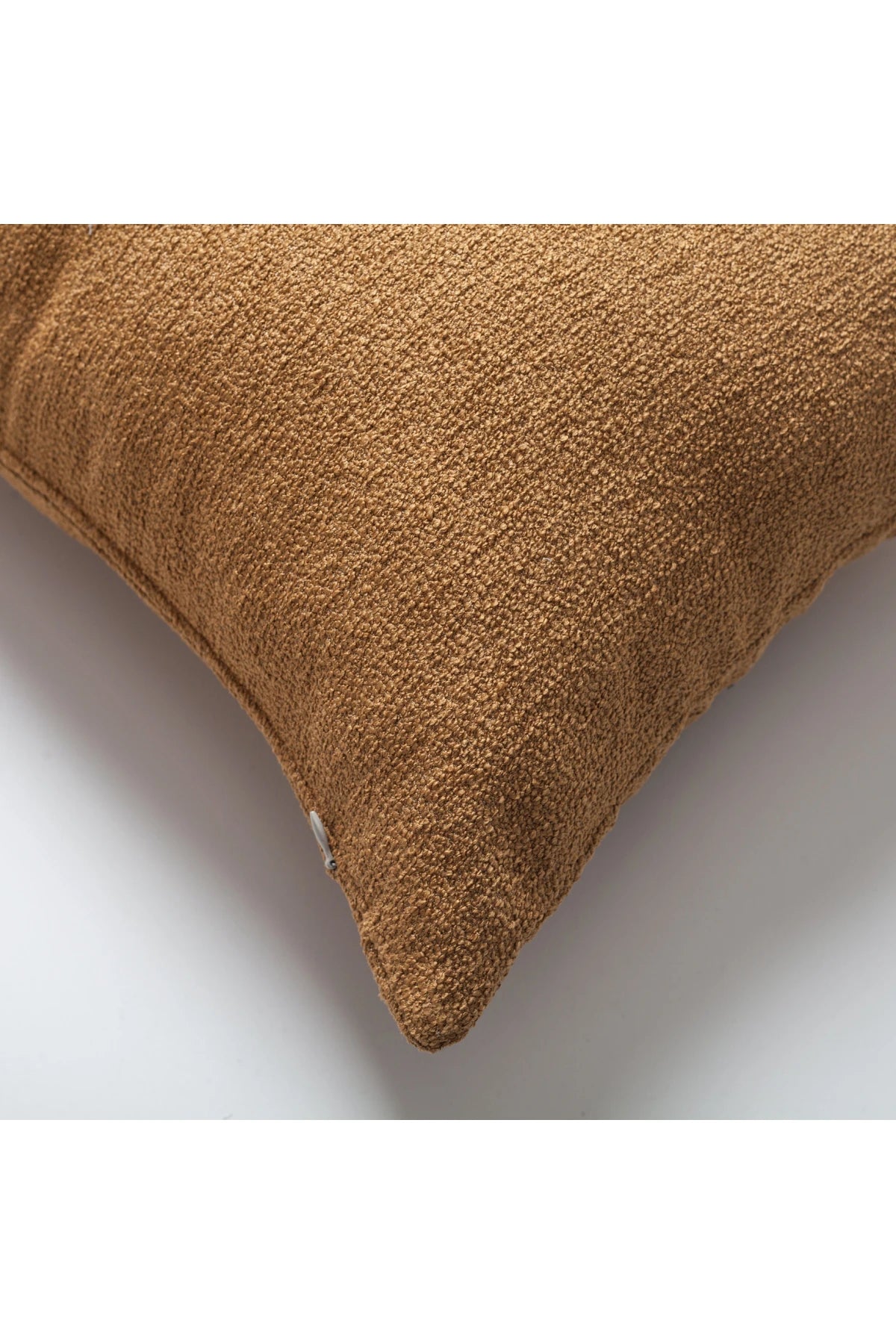 Julia - Düz Bukle Dokuma Kare Kırlent 50x50 - Hardal