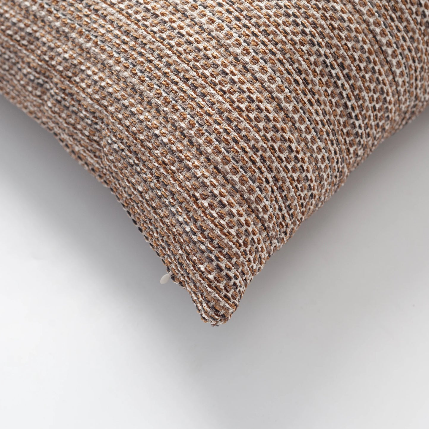 Kraft - Dokulu Natural Hareketli Desenli Kırlent 45x45 Hardal