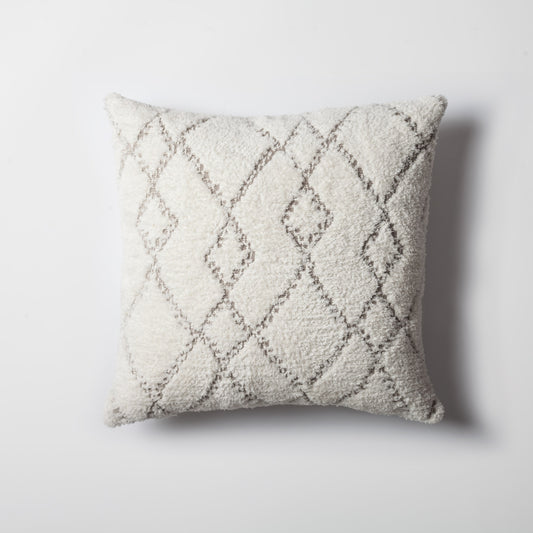 Asos - Geometrik Baklava Desenli Tüylü Kırlent 45x45
