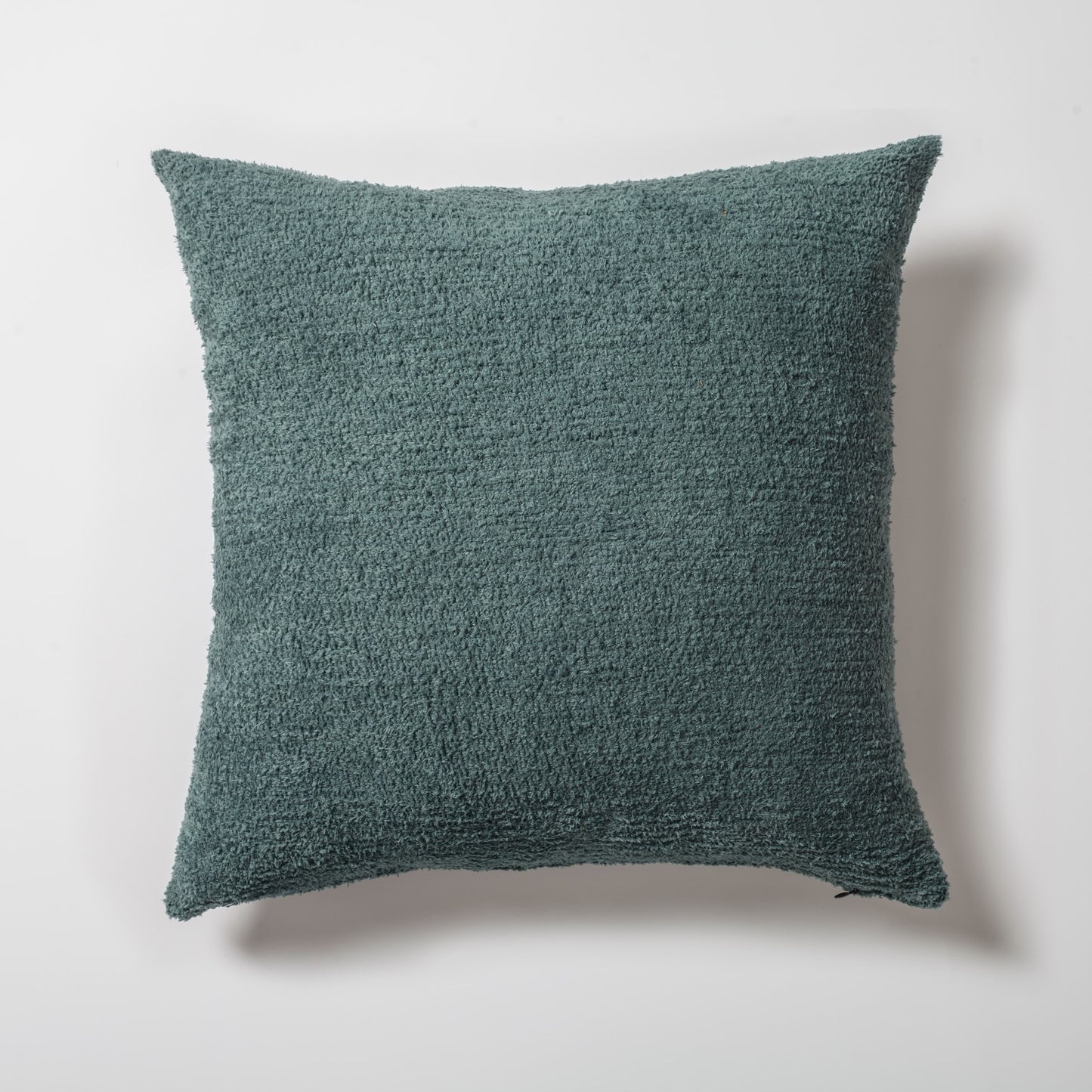 Cozy  - Sheepskin Dokulu Tüylü Kırlent 50x50 - Petrol Kırlent