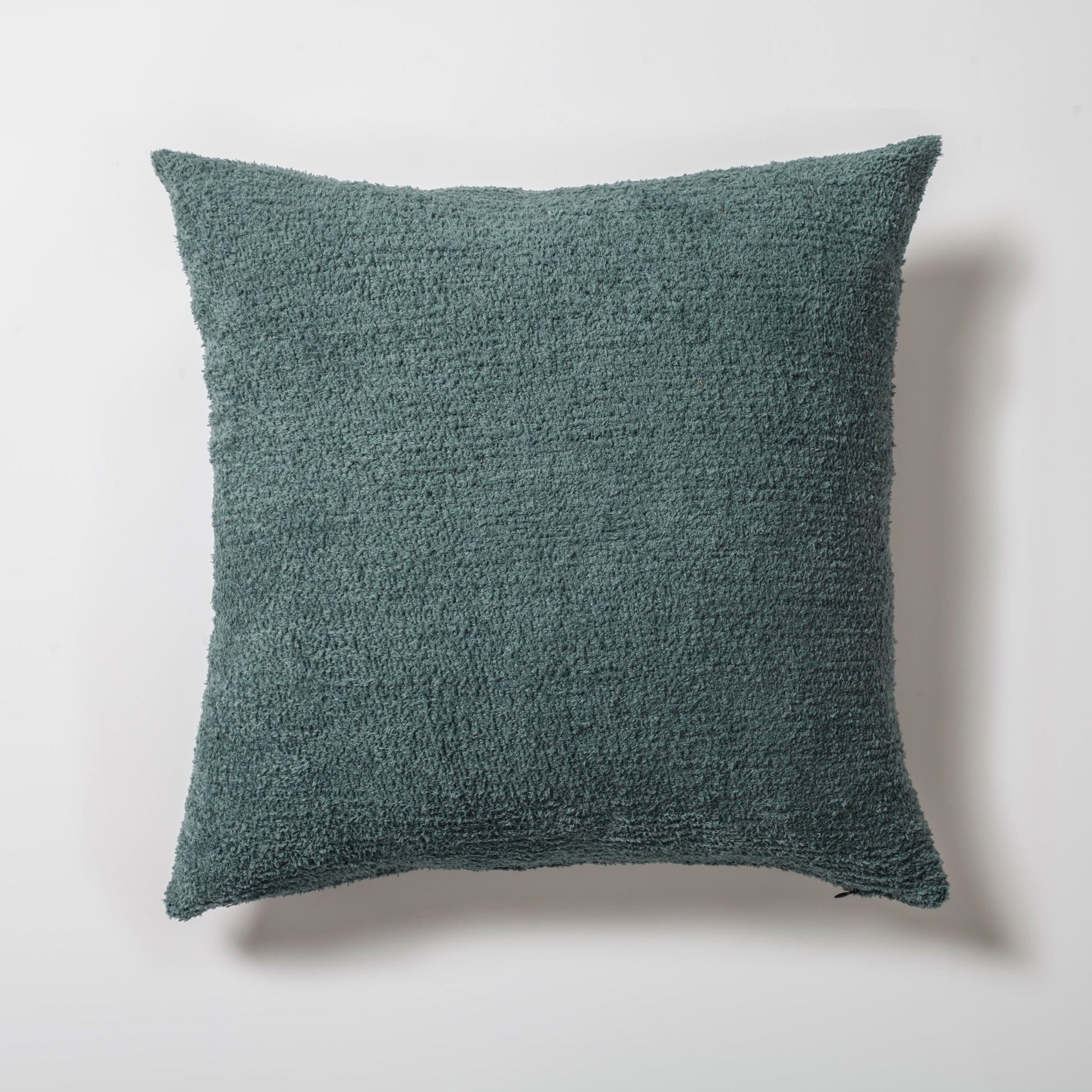 Cozy  - Sheepskin Dokulu Tüylü Kırlent 50x50 - Petrol Kırlent