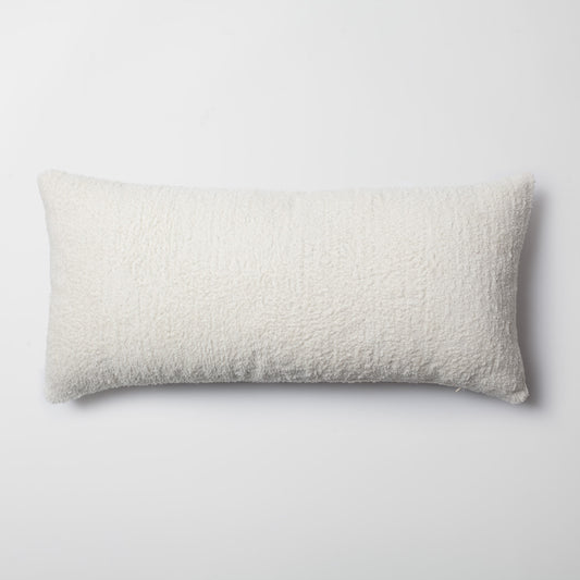 Cozy  - Sheepskin Dokulu Tüylü Kırlent 35x70 - Beyaz Kırlent
