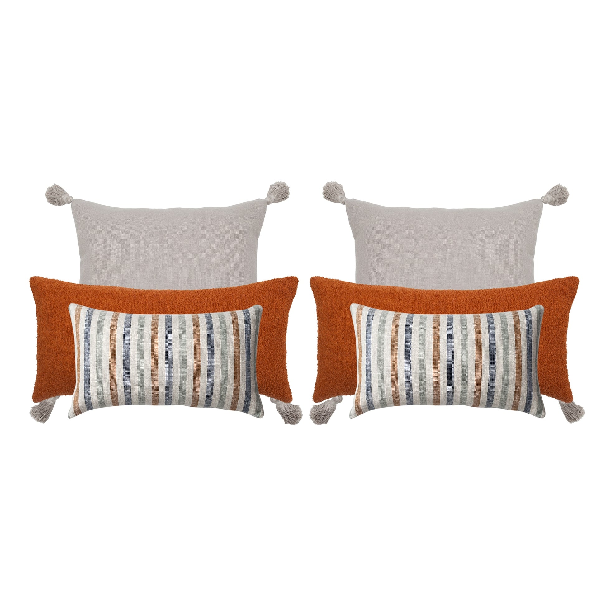 " Loom & Cozy & Capri " 6' lı Kombin Kırlent Set Kırlent Set