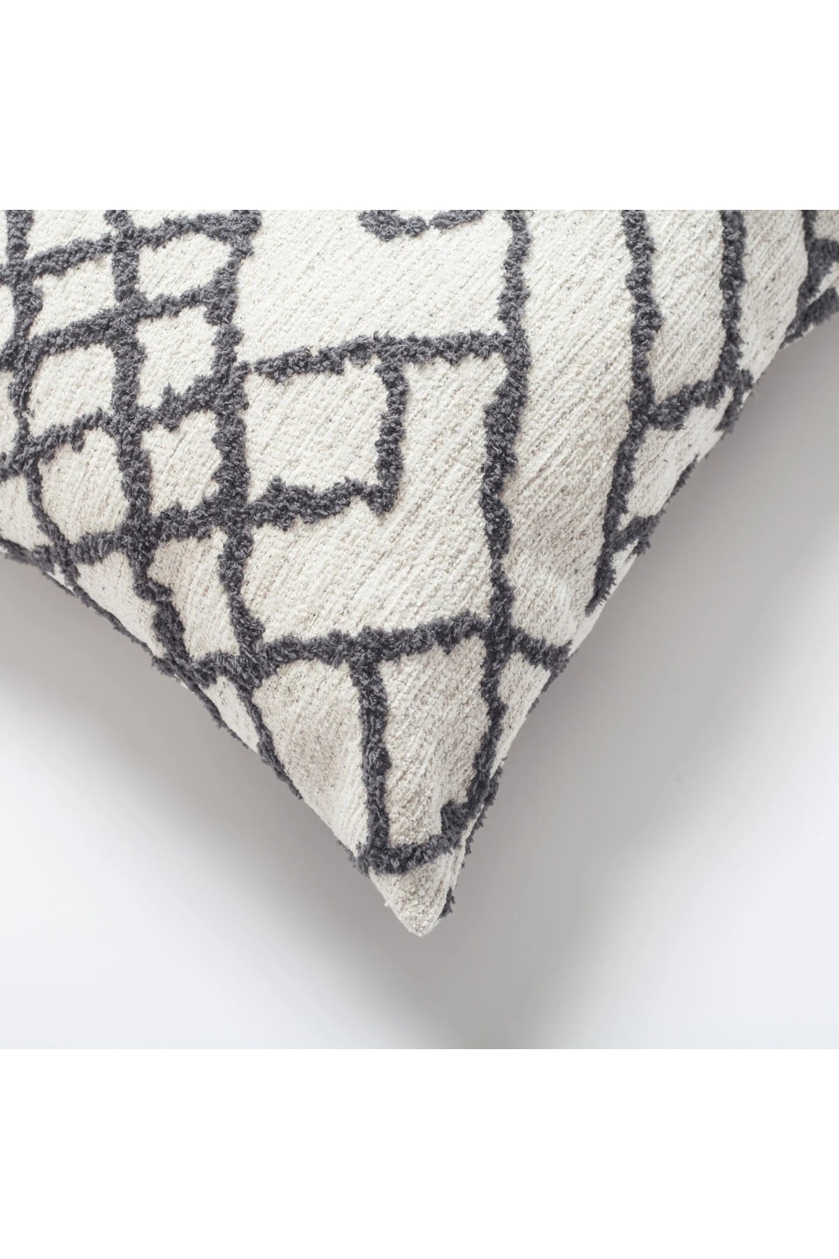 Maya - Etnik Kilim Desenli Kırlent 50x50 - Gri