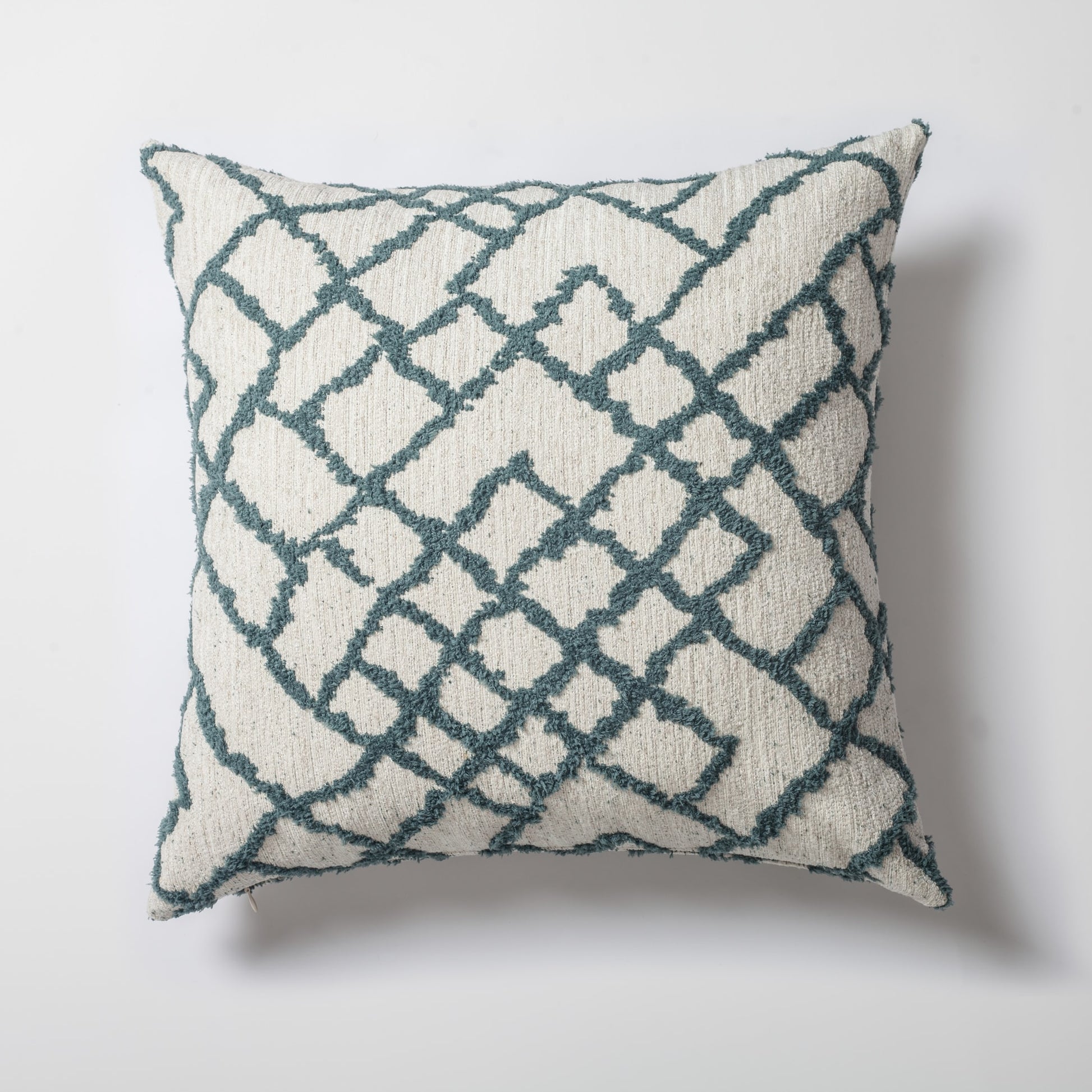 Maya  - Etnik Kilim Desenli Kırlent 50x50 - Mavi Kırlent