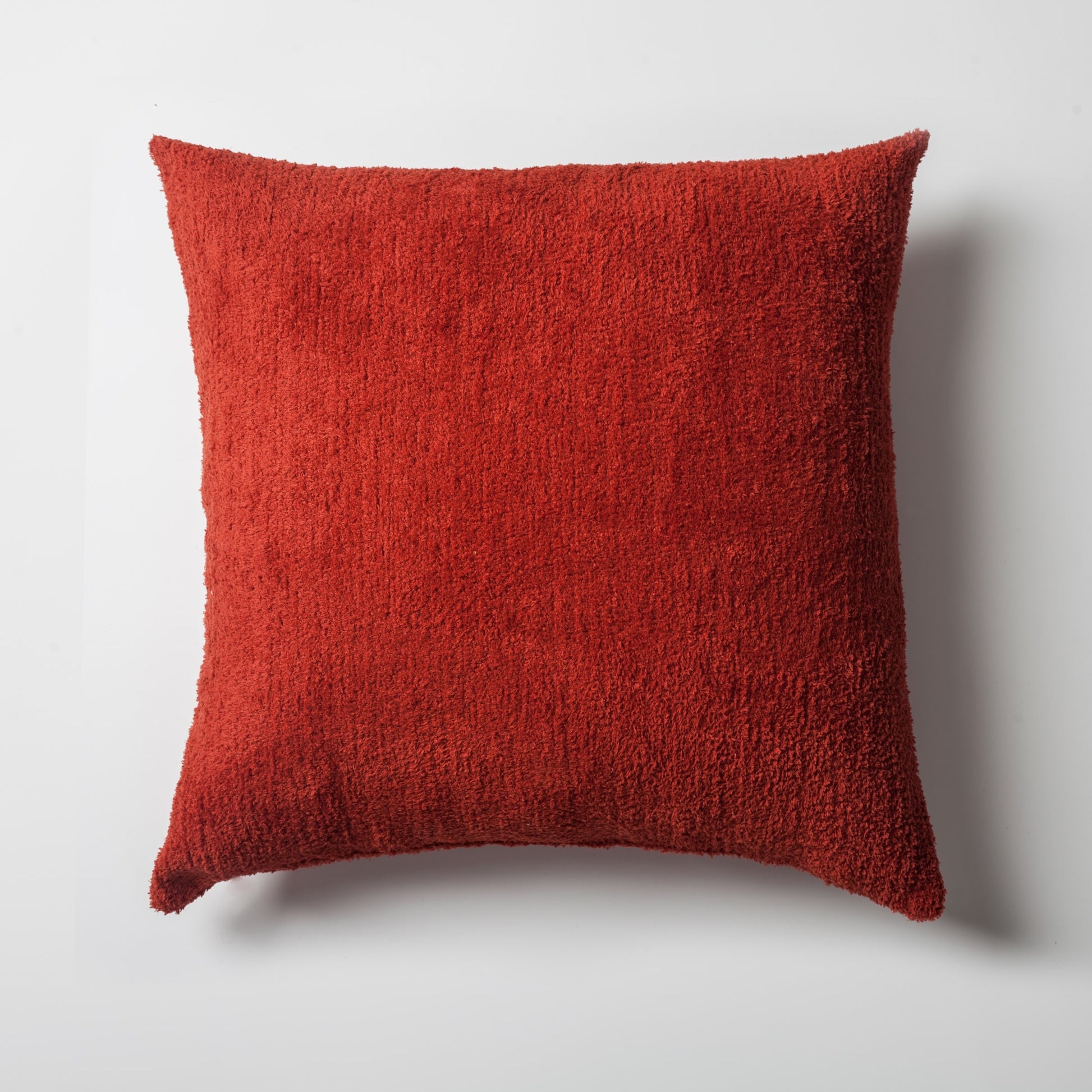 Cozy  - Sheepskin Dokulu Tüylü Kırlent 50x50 - Kırmızı Kırlent