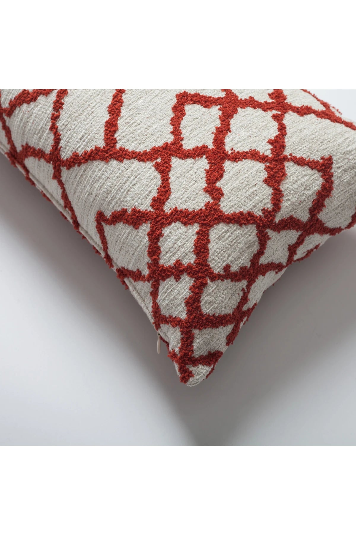 Maya - Etnik Kilim Desenli Dikdörtgen Kırlent 30x50 - Kırmızı