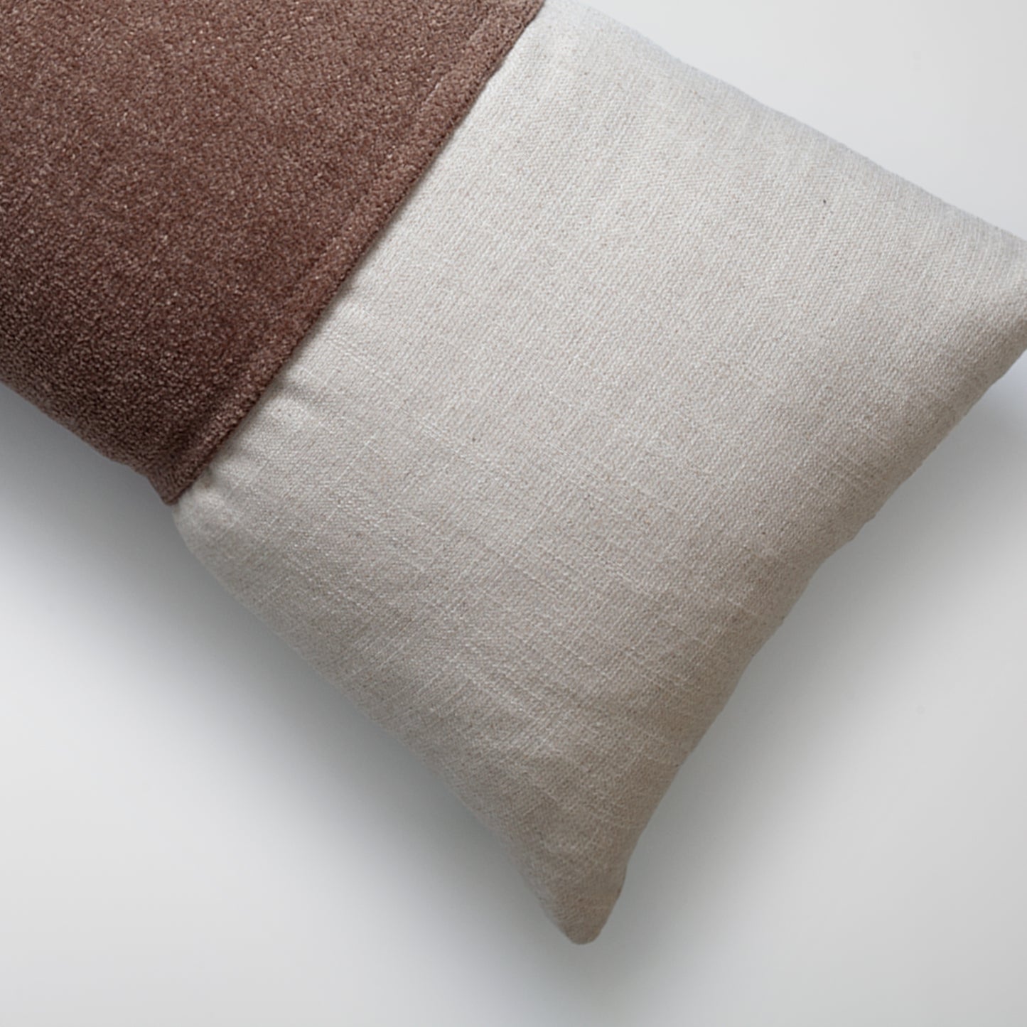 Borla & Belt - 3'lü Kırlent ve Geniş Yatak Runner Set - Sütlü Kahve