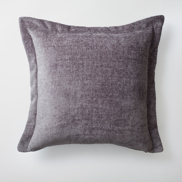 Gri kulaklı düz renk dokuma kırlent kılıfı 50x50 cm