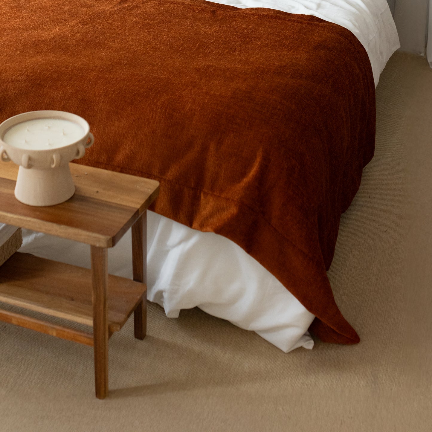 Borla - Geniş Yatak Runner (120x260) - Kiremit Turuncu