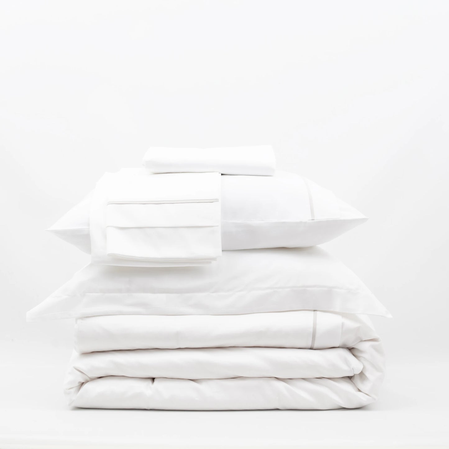 Lusso & Loom Nevresim Takımı + Runner 2 Yastıklı Set - Taş