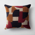 Otto - Geometrik Desenli Modern 50x50 Kırlent - Bordo