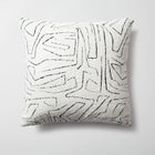 Amorf - Soyut Desenli 50x50 Kırlent - Beyaz