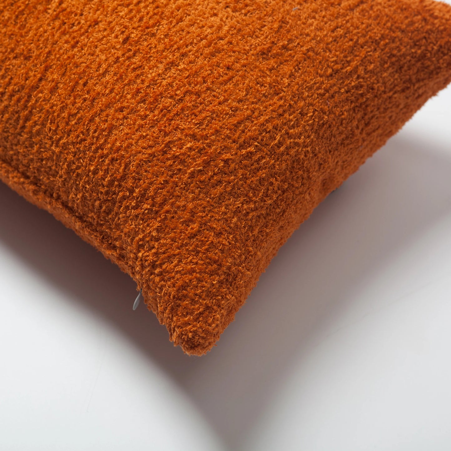 Cozy - Sheepskin Dokulu Tüylü Kırlent 35x70 - Turuncu