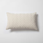 Cello - Kabartma Desenli Kırlent 30x50 - Beyaz