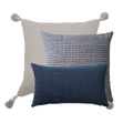 Loom & Kraft - Dekoratif Yastık - 3'lü Kombin Set - Mavi