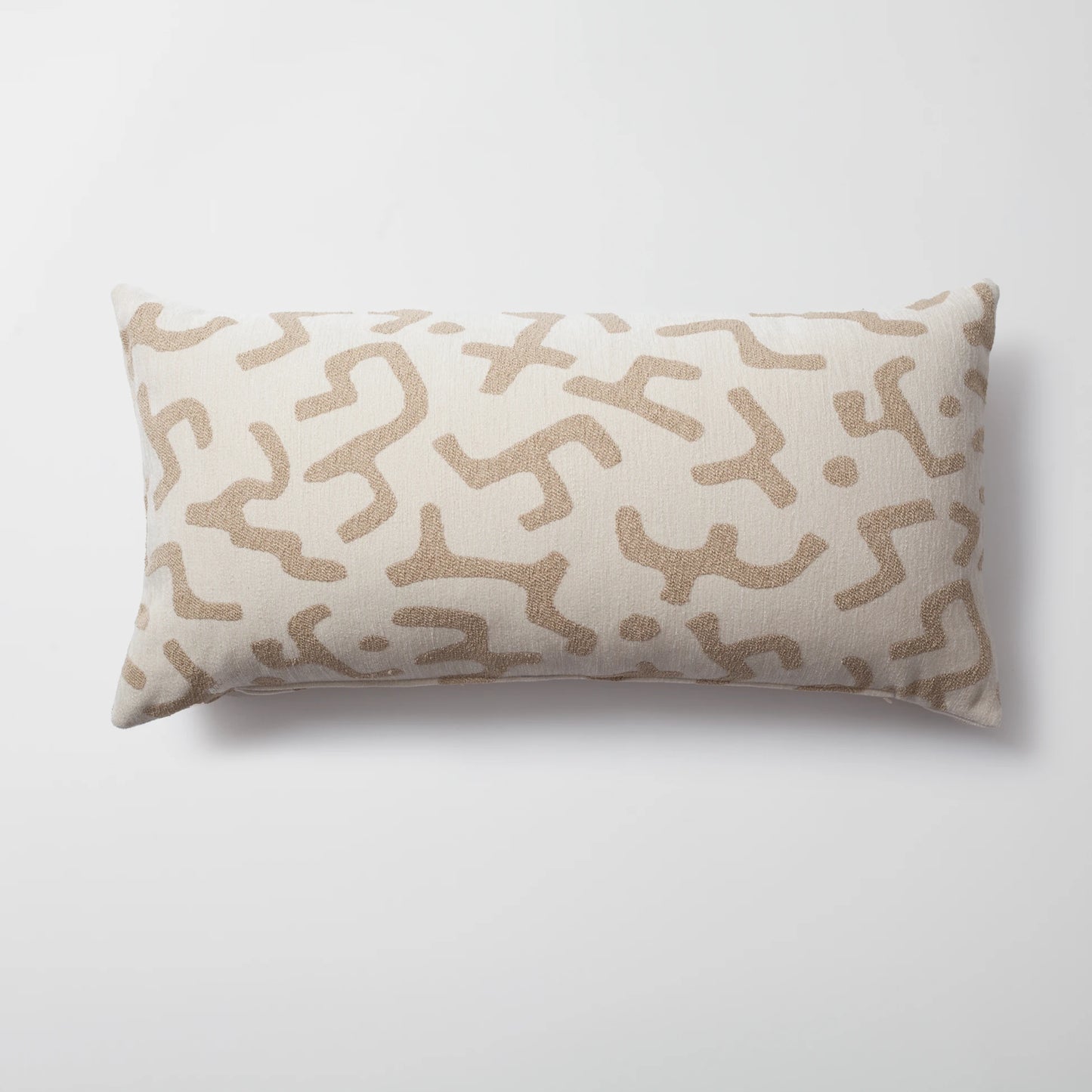 Nandos - Labirent Desenli 35x70 Kırlent - Krem