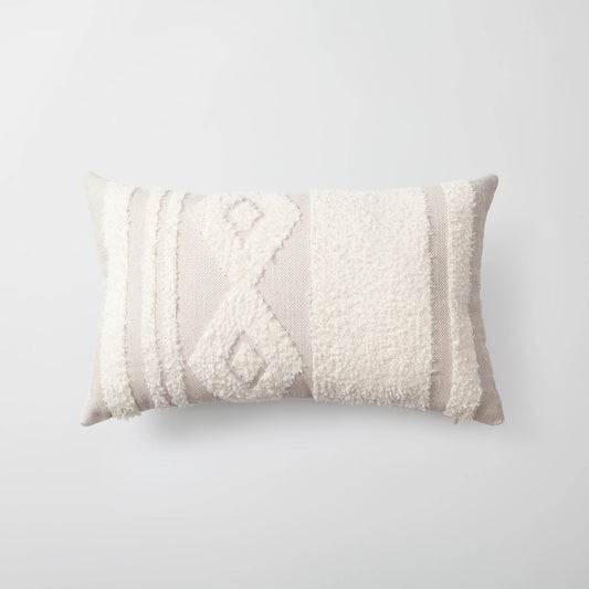 Quba - Etnik Desenli 30x50 Kırlent Keten