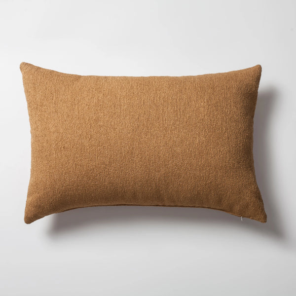 Hardal düz bukle dokuma dikdörtgen kırlent kılıfı 40x60 cm
