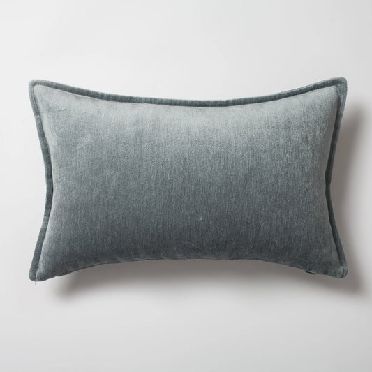 Mavi mavi viskon doğal naturel kırlent kılıfı 40x60 cm