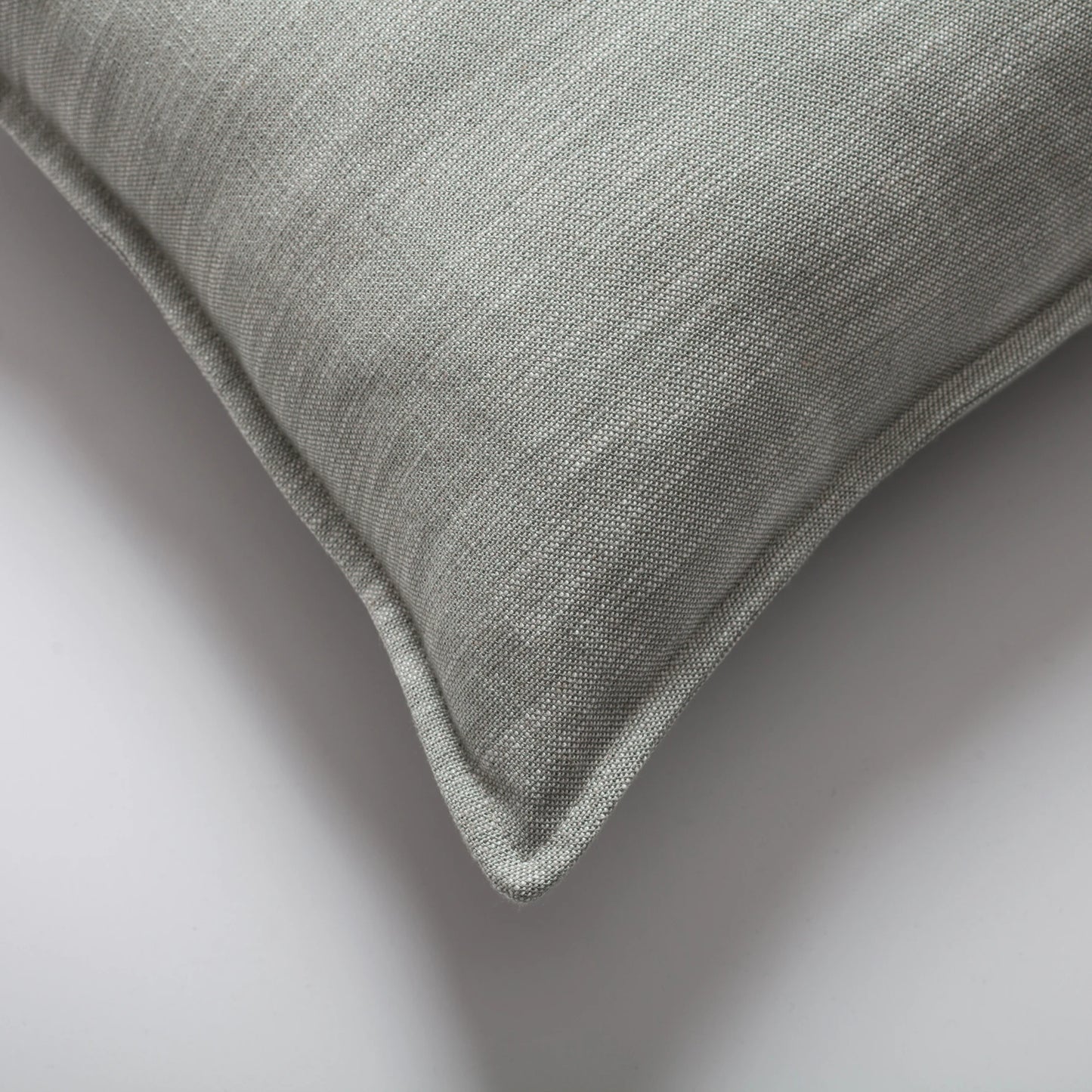 Porto - Keten Kare Kırlent 50x50 - Su Yeşili