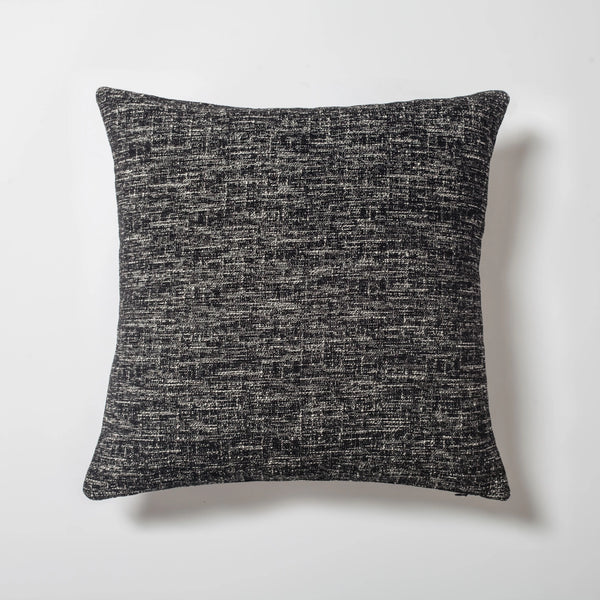 Siyah dokulu düz kırlent kılıfı 50x50 cm