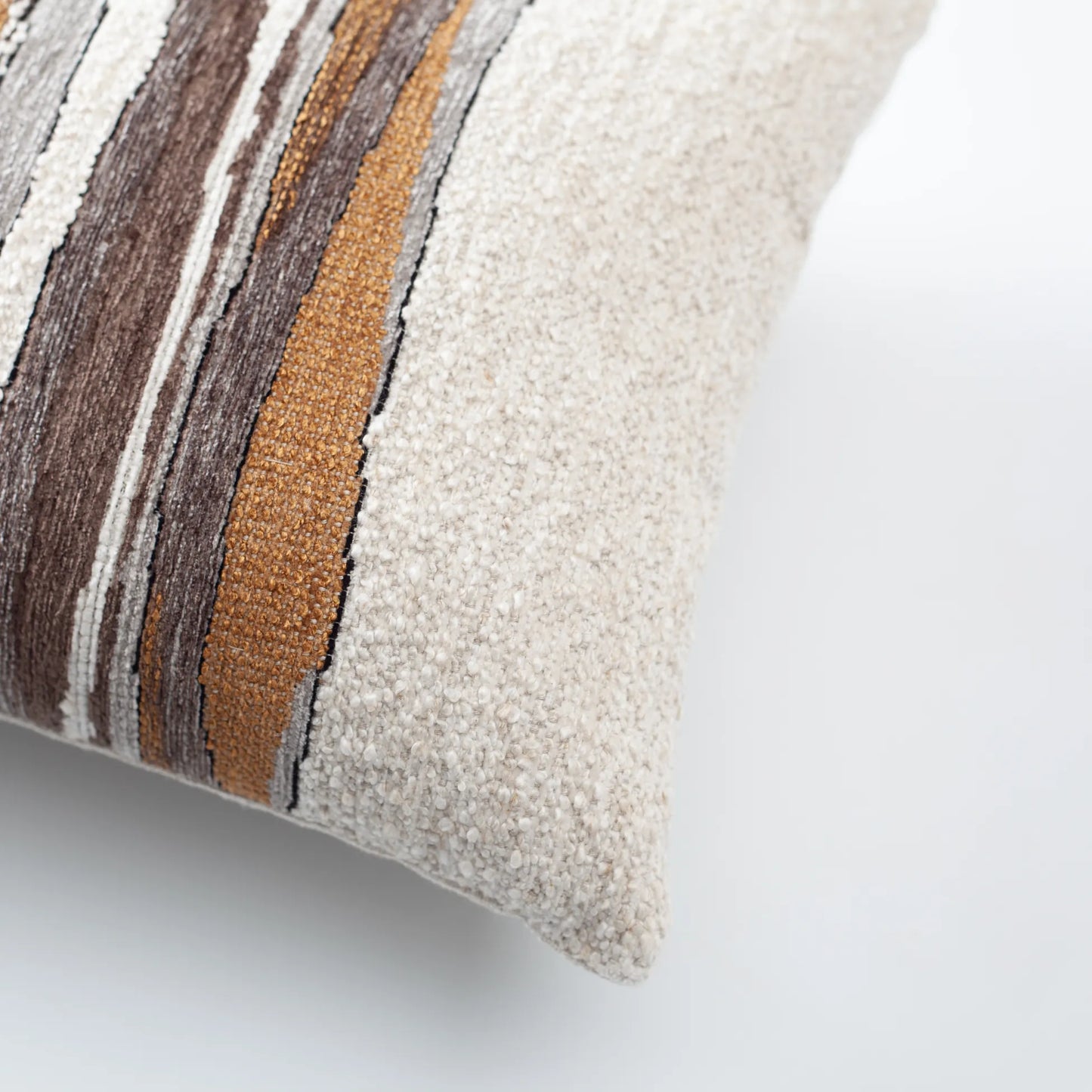 Combos - Keten Zemin Ve Dokuma Desenli Kırlent 30x50