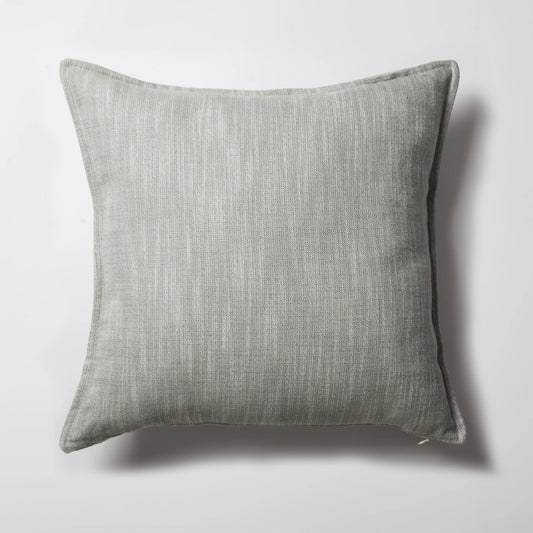 Su yeşili keten kare kırlent kılıfı 50x50 cm