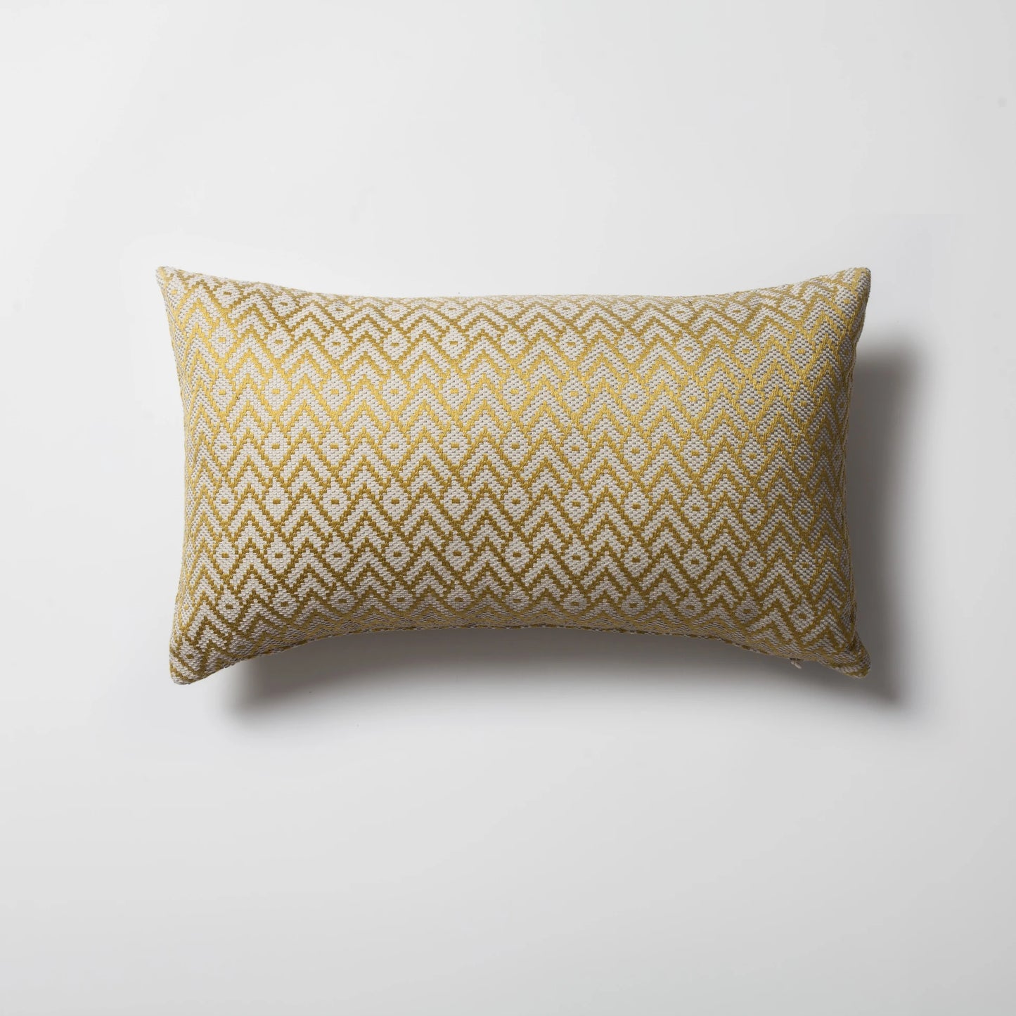 Gusto - Keten Modern Küçük Desenli Kırlent 30x50 - Sarı