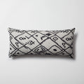Merino - Etnik Motif Desenli Kırlent 35x70 - Siyah Beyaz