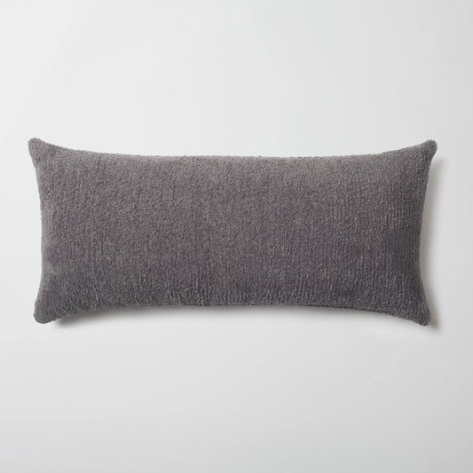 Cozy - Sheepskin Dokulu Tüylü Kırlent 35x70 - Antrasit