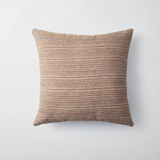 Kraft - Dokulu Natural Hareketli Desenli Kırlent 45x45 Hardal