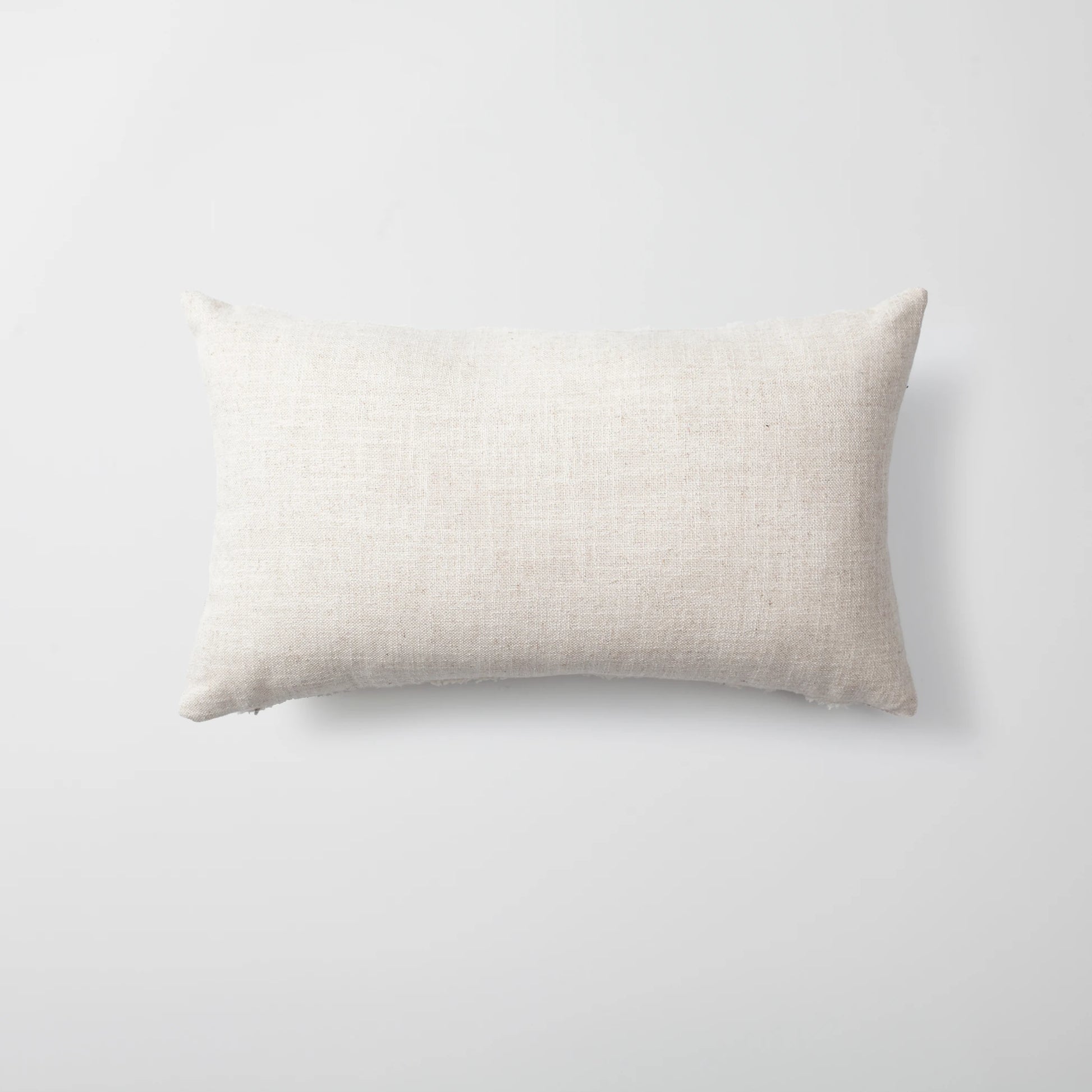 Etnik desenli keten kırlent kılıfı 30x50 cm