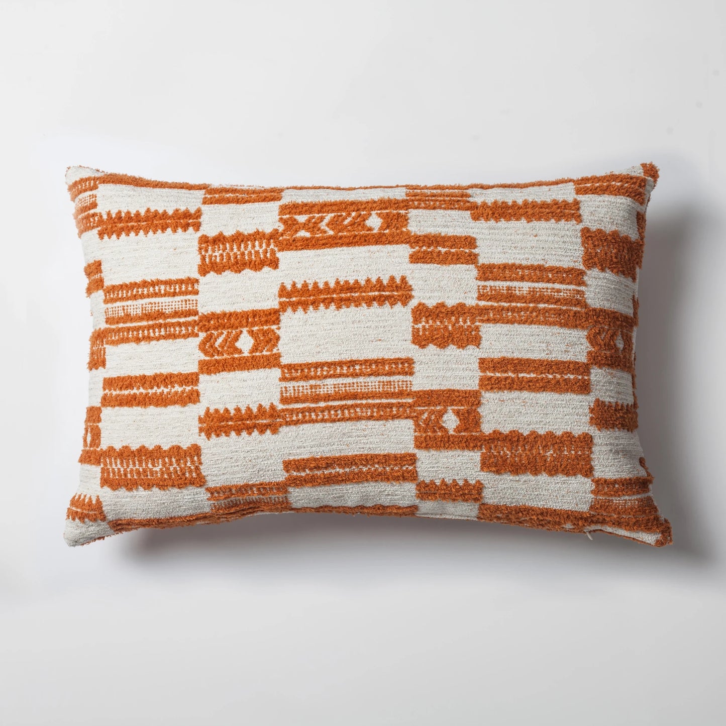 Loom Keten Püsküllü Yatak Runner + 6 Yastıklı Set Surya Capri - Turuncu