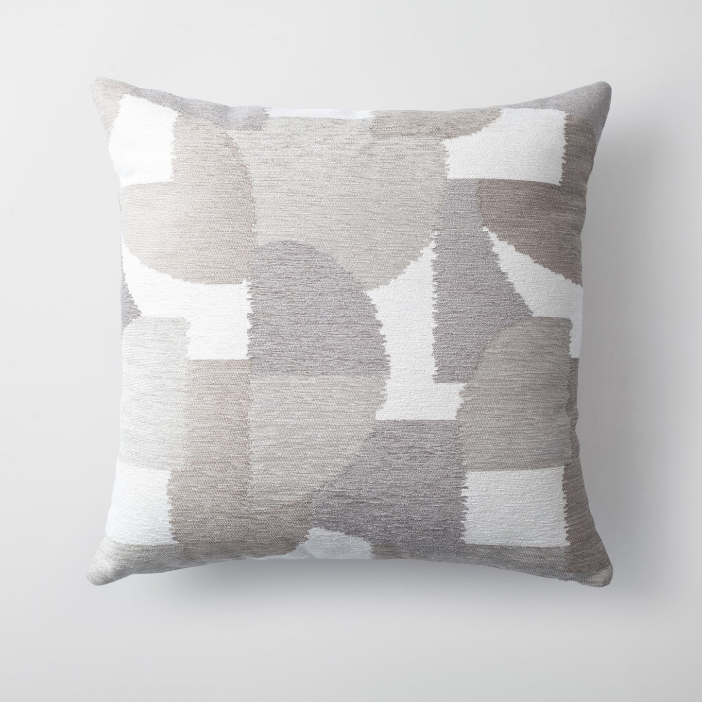 Otto  - Geometrik Desenli Modern 50x50 Kırlent - Gri Kırlent