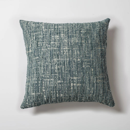Mavi tüvit desenli kırlent kılıfı 50x50 cm