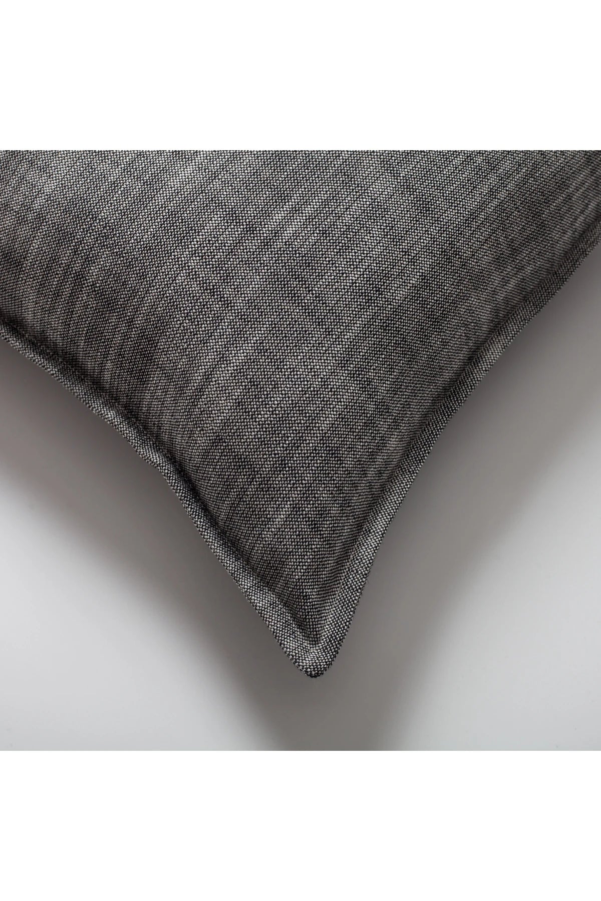 Porto - Keten Kare Kırlent 50x50 - Siyah